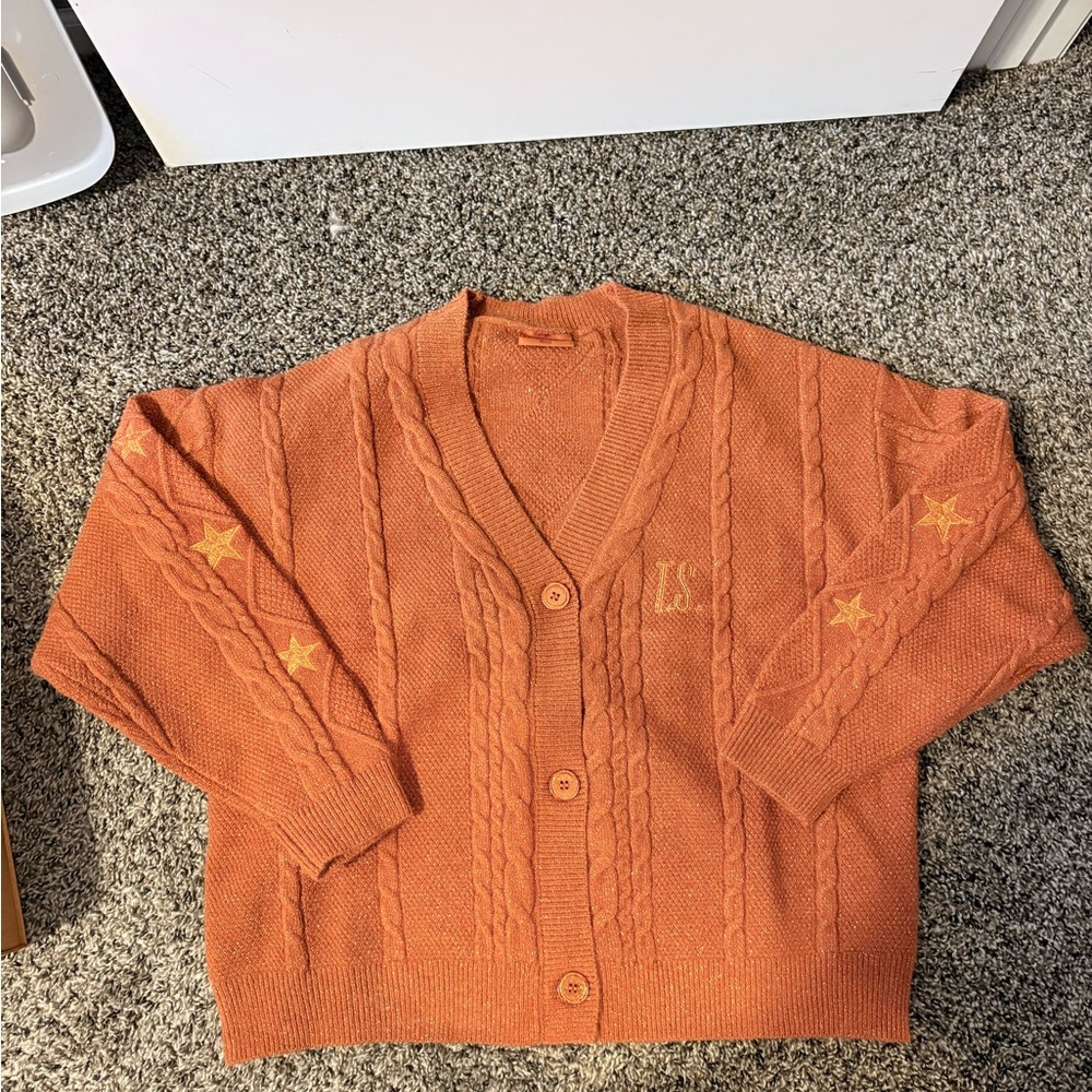Taylor Swift Orange Cable Knit Cardigan w/ Box